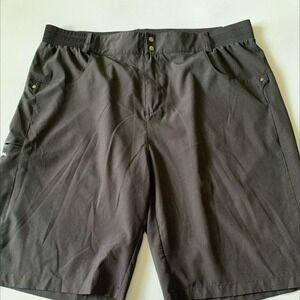 Gradual Mens Black Athletic Hiking Golf Shorts XXXL Quick Dry Cargo Pockets